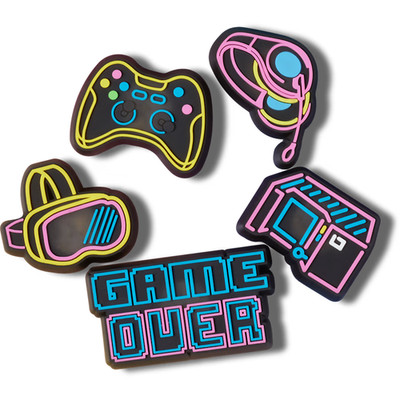 Crocs Jibbitz Charms - Lights Up Neon Gamer 5er Pack 10012094