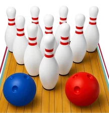 ​🎳 ActiveJoy Fun Strike Mini Kids Bowling Set - Indoor Family Fun! -Great GIFT!