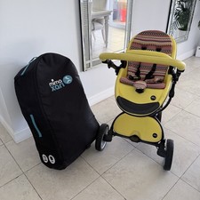 mima Xari Stroller Yellow Limited Bundle with Travel Bag, Mosquito Net, Umbrella