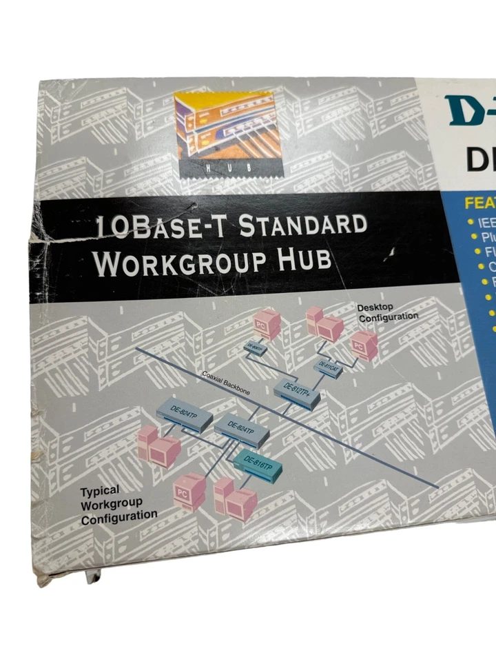 D-Link DE816TP 16 port Ethernet hub SKU 3658 - Image 3 of 4