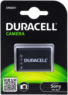 Duracell Akku für Sony Typ NP-BX1 1090mAh 3,7V 1090mAh/4,0Wh Li-Ion Schwarz