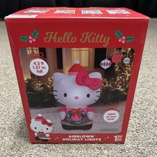 4.5FT LED SANRIO HELLO KITTY LIGHT UP CHRISTMAS INFLATABLE NIB 2025
