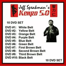 AMERICAN KENPO DVD SET white to black instructional FREE SHIPPING Jeff Speakman