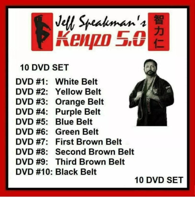 AMERICAN KENPO DVD SET white to black instructional FREE SHIPPING