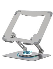 SOUNDANCE Laptop Stand with 360  Rotating Base, Ergonomic Computer Riser fo
