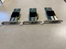 Lot of 3x Atto FC-82EN Dual Port  8GB/S Firbre Channel  PCIE 2.0 Hos Bus Adapter