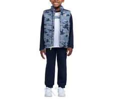 Calvin Klein Kids' 3-piece Vest Set, Blue jogger,long sleeve shirt,vest 2T NWT