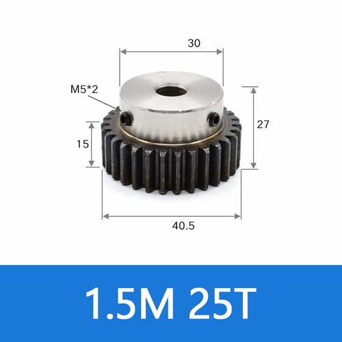 Spur Gear 45# Steel Transmission Gear 1.5/2 Mod 12-27 Teeth With Step Motor Gear - Afbeelding 21 van 36