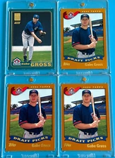 3ct. 2001 TOPPS - GABE GROSS (RC's) #329 + 1ct. 2001 TOPPS TRADED (RC) #T262