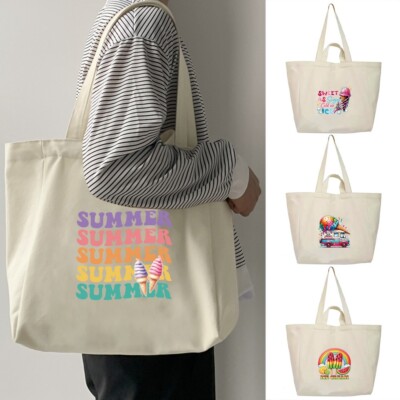 Bedruckte Einkaufstaschen Handtasche Reise Schulter Aufbewahrung Tragetaschen Handtaschen