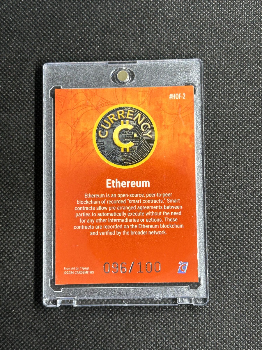 2024 Cardsmiths Currency ETHEREUM Hall-O-Fractor HOF-2 Black Cat 096/100  Card | eBay