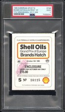 Alain Prost 1st Title Nigel Mansell 1st Win-1985 European F1 Grand Prix Pass PSA