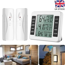 Fridge Thermometer Indoor Outdoor Freezer Temperature Monitor with Audible Alarm