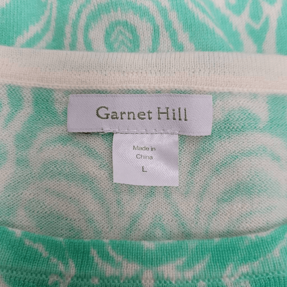 Hill 100 Merino Wool Brocade Sweater Sz Large Pullover Soft