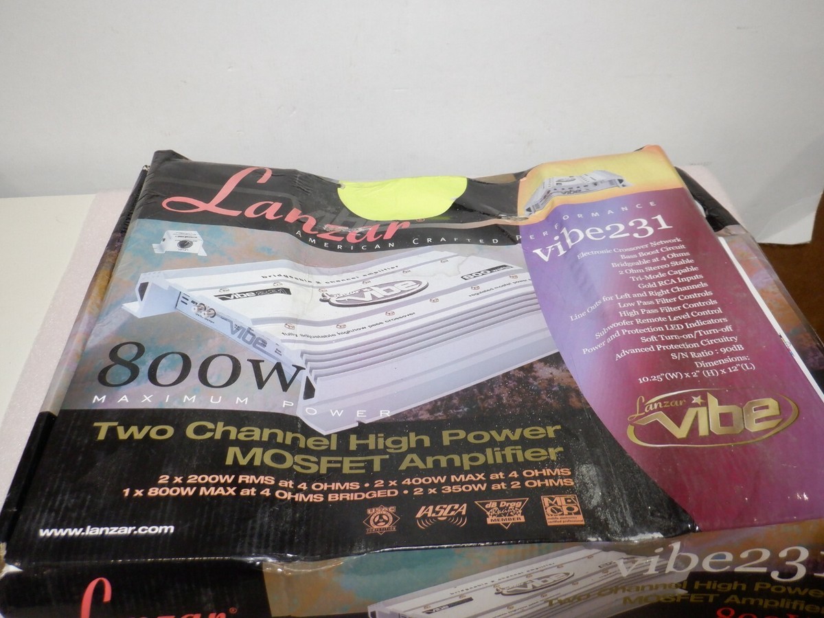 Lanzar VIBE 231 2-Channel Car Amp for sale online | eBay