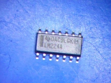 TEXAS INSTRUMENTS  LM224AD Qty of 130 per Lot IC OPAMP GP 1.2MHZ 14SOIC