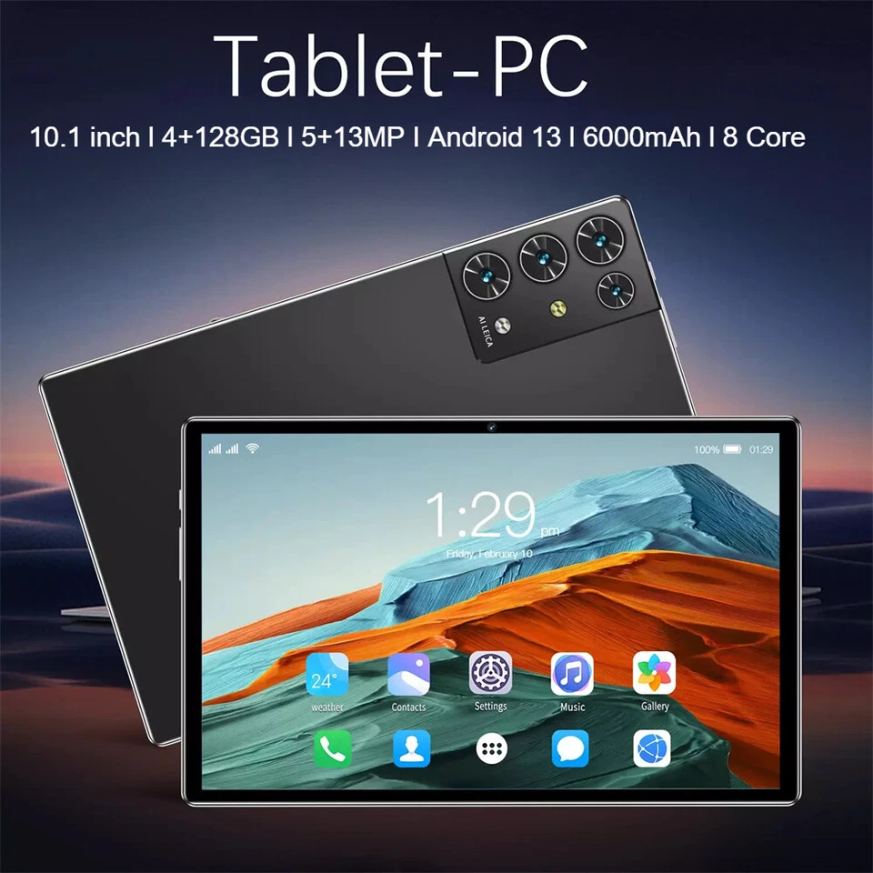 2025 S30 Pro Tablet PC Android 13 4+128GB 6000mAh Octa-Core WiFi Tablet Pad Gift - Image 2 of 4