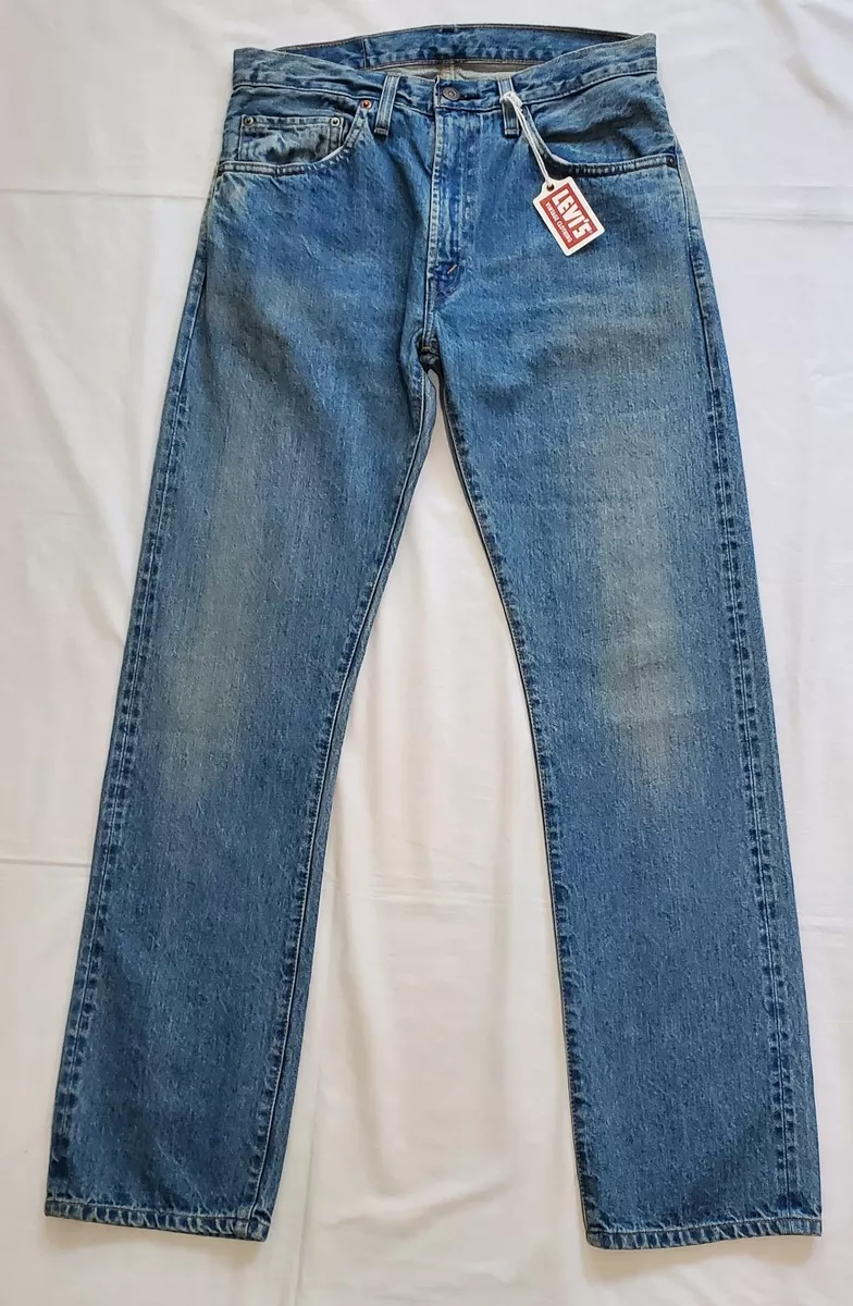 SAMPLE LEVIS LVC 505-0217 BIG E SELVEDGE DENIM MEN BLUE JEANS SZ32X32 JAPAN  RARE