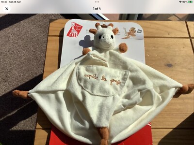 Brandneu Sophie Giraffe Bettdecke Decke mit Schnuller Schnullerhalter