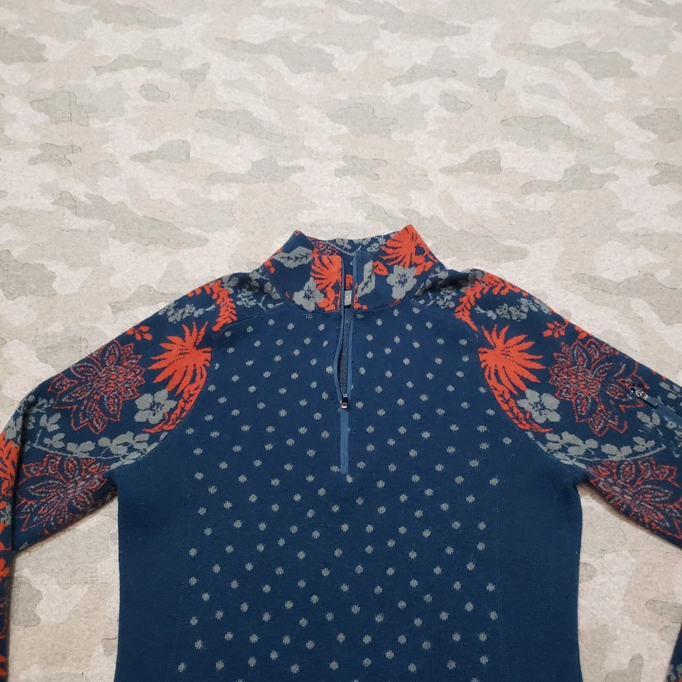 Sudadera Title Nine para mujer XS azul 1/4 cremallera mezcla de lana manga larga Foto 4 de 4