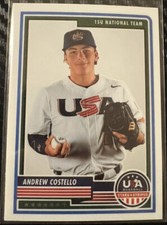 2023 Panini Stars & Stripes USA Baseball #24 Andrew Costello 15U National Team