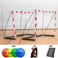 FORZA Primary Handball Goal Package | PORTABLE GOALS & FOAM BALLS – Junior Pack