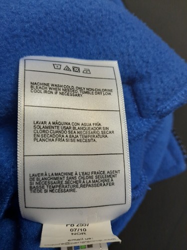 Puma 'Sport Lifestyle' Boys 7. Fleece, Full Zip Jacket. Blue With Black. VGC. - Picture 7 of 7
