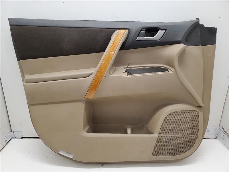 Toyota Highlander, Front Left Door Trim Panel, 2008-2009, Tan
