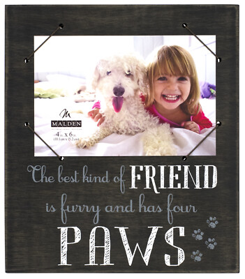 Best Kind of Friend is Furry and Has Four Paws Dog/Cat 4x6 Photo Frame with Cord