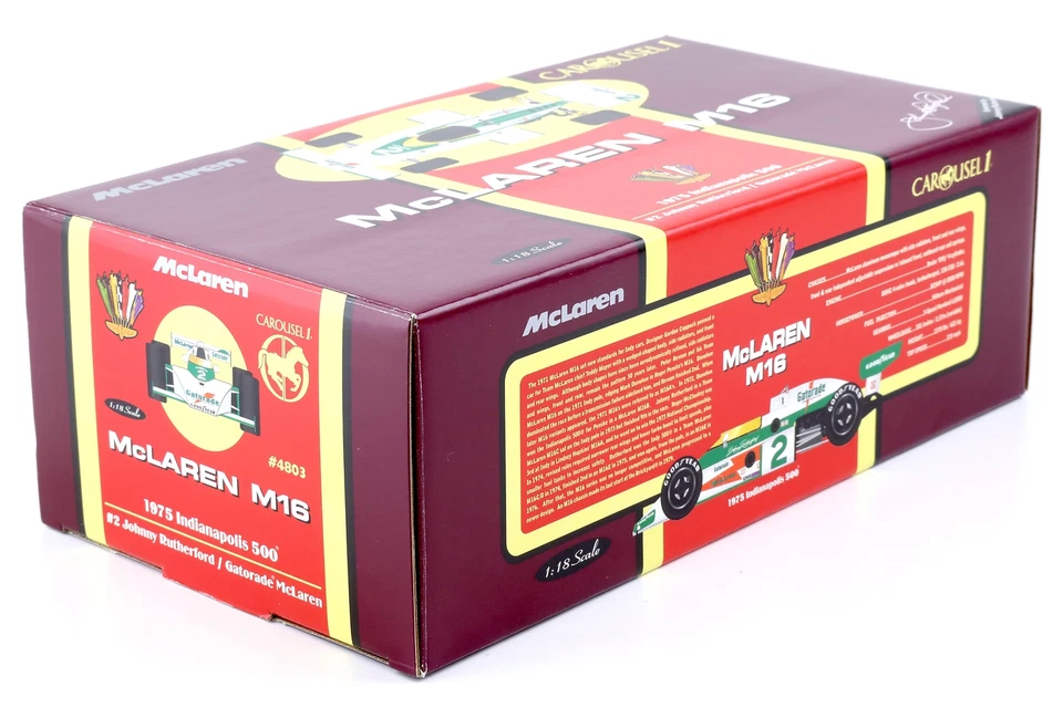 1:18 Carousel1 McLaren M16 Indianapolis 500 #2 Rutherford/ Mclaren 1975 - Bild 4 von 4