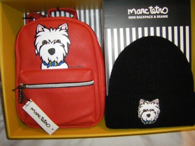 Marc Tetro Westie Mini Backpack & Beanie *2 Piece Set* New  display picture 3