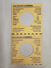 45 RPM 7" RECORD SLEEVES CO. SLEEVE 2 PACK SEE PHOTOS - Coral SLV162 