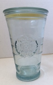 starbucks green recycled glass cup