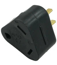 CAMPER RV ETS BRAND 30-15 AMP ADAPTER PVC MOLDED 30 FEMALE / 15 MALE 125 VOLT