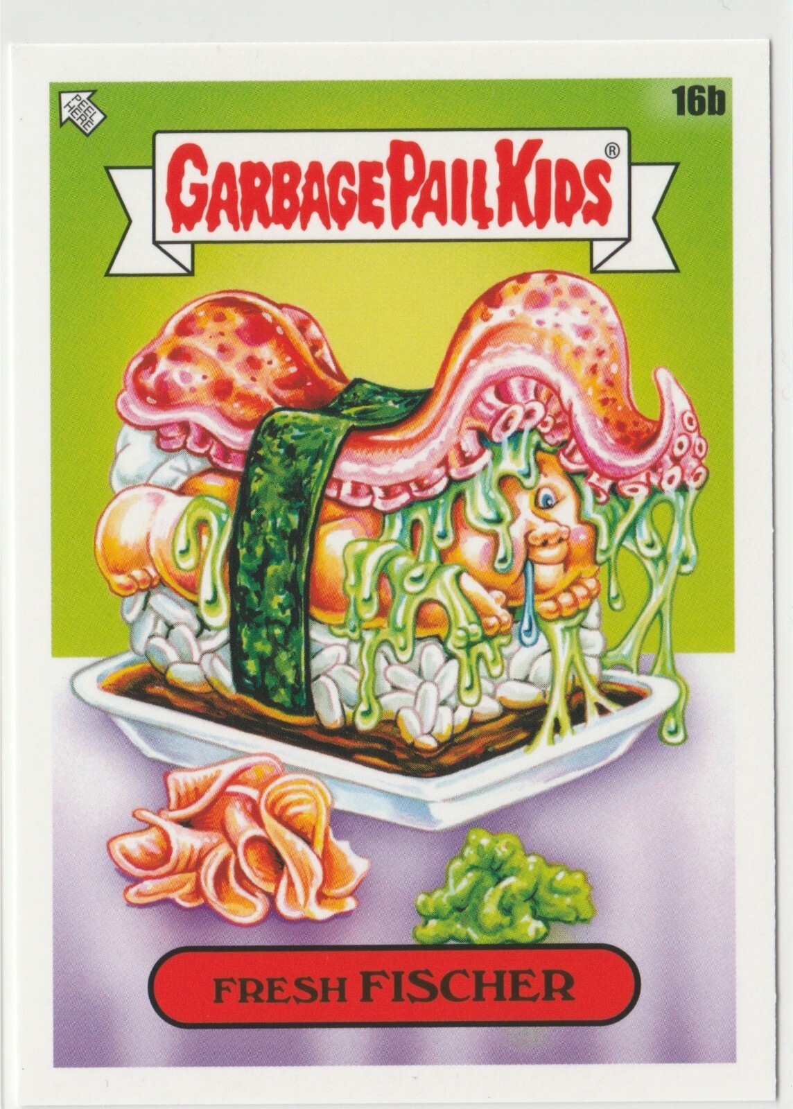 Fresh 2021 GPK Fischer #16b Garbage Pail Kids Food Fight Card