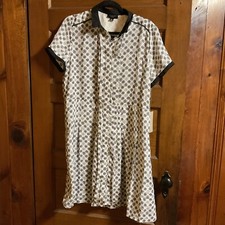 JASON WU for TARGET 2011 Dress Wheel Spoke Black White Size Large Pleats