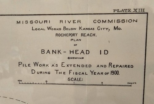 Antique 1900 Plan: Bank-Head at Rocheport Beach, Kansas MO, 9x11 - Picture 2 of 5