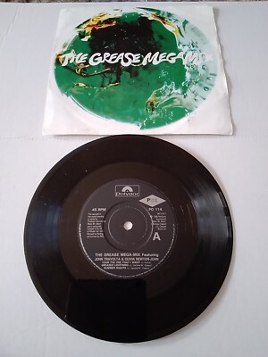 John Travolta & Olivia Newton John, Grease Megamix, 1980 Polydor 7''vinyl