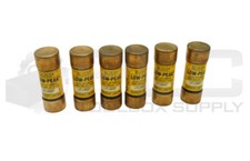 LOT OF 6 BUSSMANN LPJ-6SP LOW PEAK FUSE 6A 600VAC