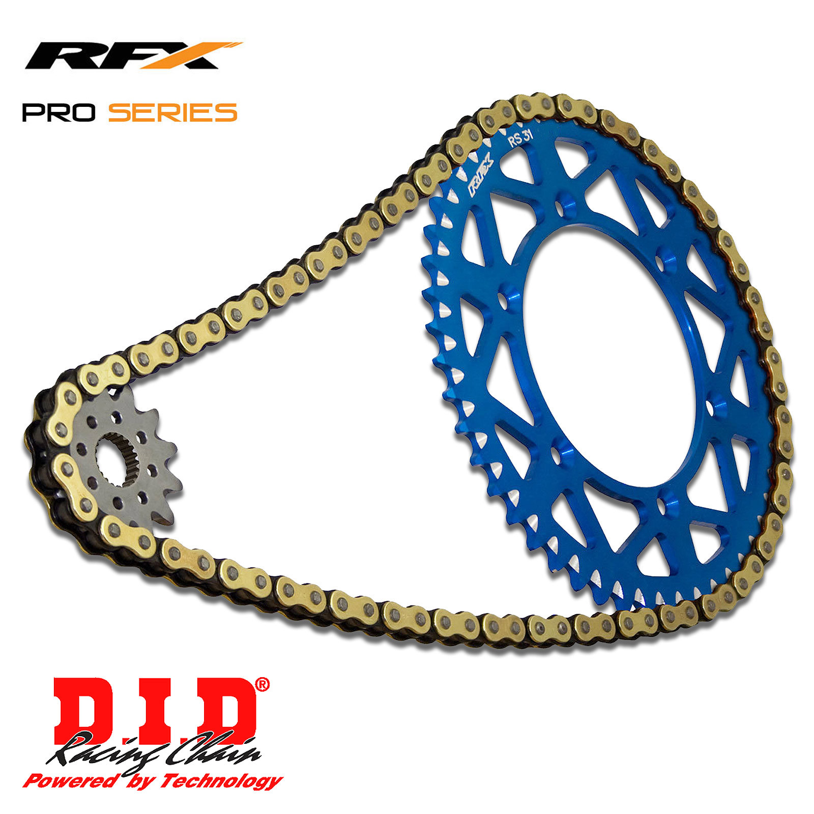 Yamaha YZ250F 09 RFX Pro Series Sprockets 13/49T and DID ERT3 Gold