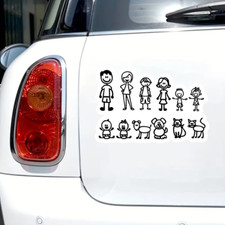 Customizable Family Car Stickers - Personalize Your Vehicle With Cute Family Customizable Family Car Stickers - Personalize Your Vehicle With Cute Family