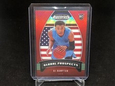 RJ HAMPTON 2020-21 PRIZM DRAFT PICKS GLOBAL PROSPECTS RED PRIZM RC #D 167/299