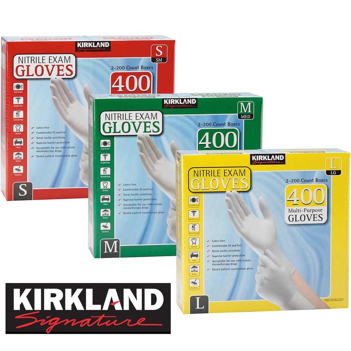 Disposable Gloves Kirkland Nitrile Gloves Large Kirkland