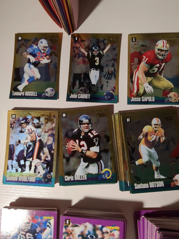 1994 Score Football/Gold Zone/Base 💥U Pick💥PLEASE READ DESCRIPTION - Image 2 of 4