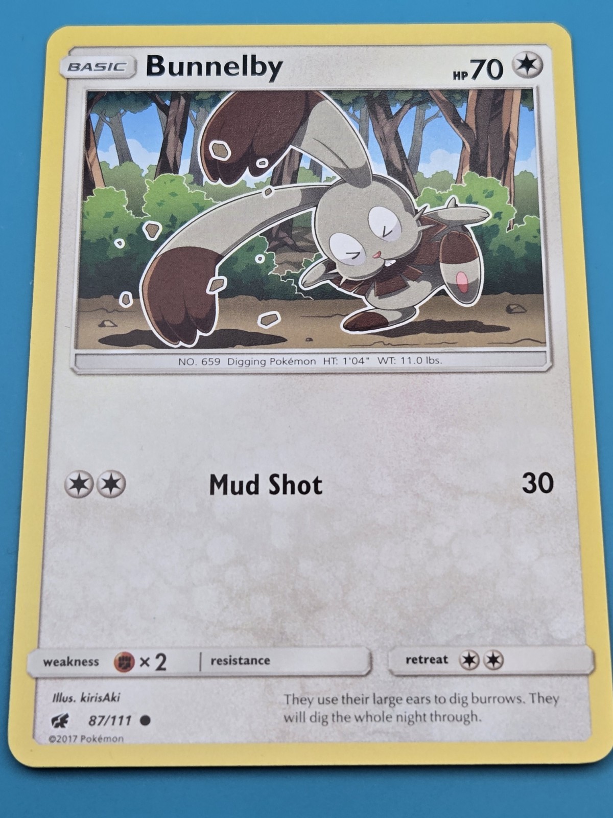 Bunnelby 87/111 Pokemon Crimson Invasion Common NM