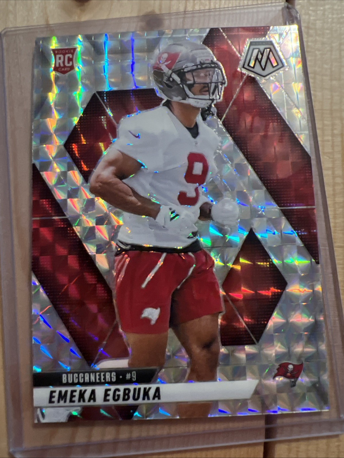 2025 Panini Mosaic Emeka Egbuka Silver Mosaic Prizm Rookie RC #376 🔥 (PWE) 3A