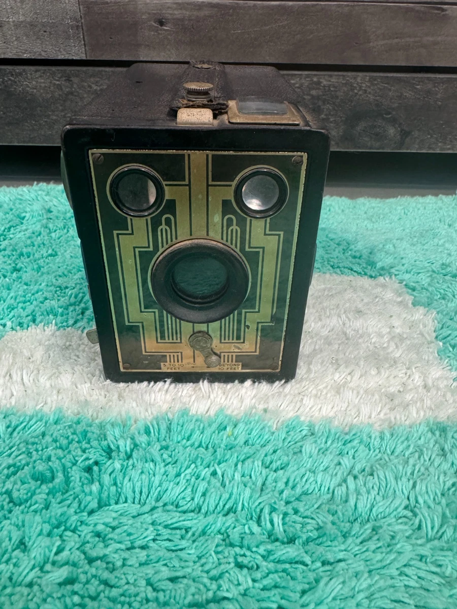 Appareil Photo Kodak Brownie Six-20 Junior - Art Déco Noir - état Excellent