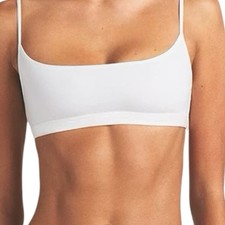 Skims Cotton Jersey Scoop Bralette - NEW - Snow - Medium