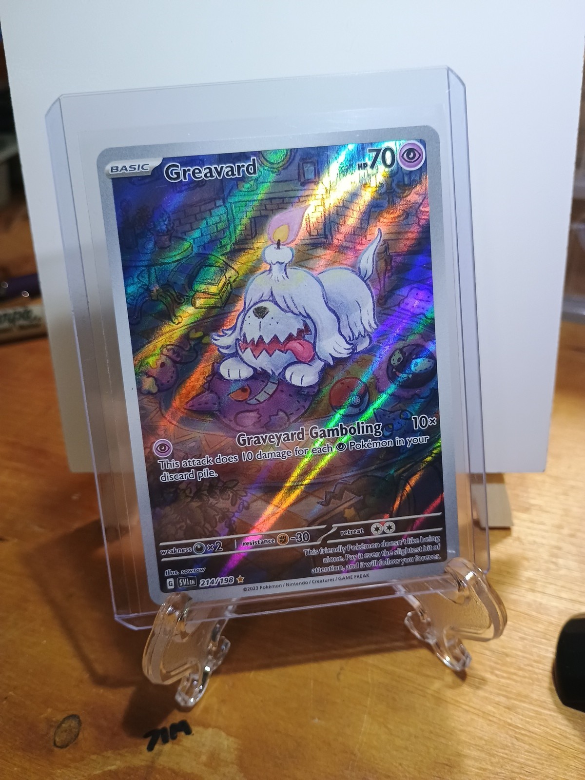 Greavard IR 214/198 Scarlet & Violet Base Set NM Pack Fresh Pokemon TCG