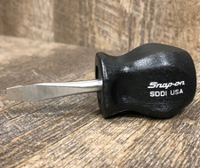 Vtg Snap On Sdd1 Stubby Black Hard Handle Flat Head Tip Slotted Screwdriver Exc Vtg Snap On Sdd1 Stubby Black Hard Handle Flat Head Tip Slotted Screwdriver Exc